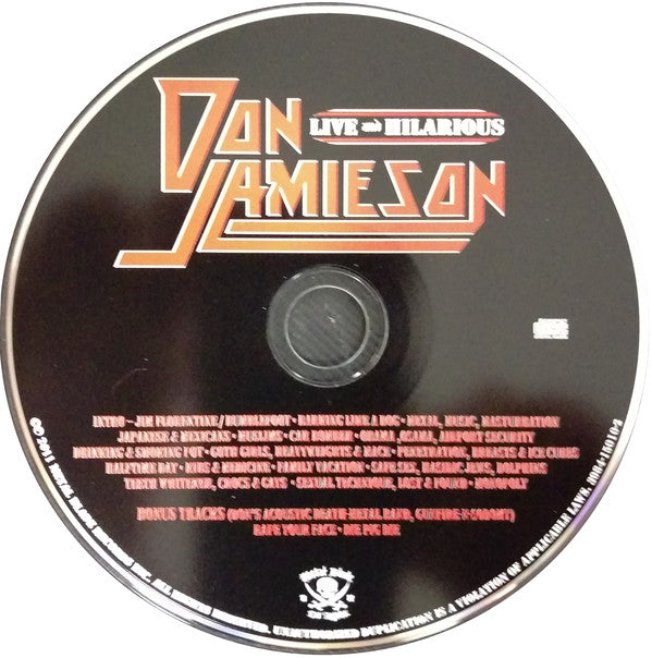 Don Jamieson : Live And Hilarious (CD, Album)