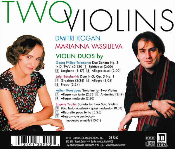 Dmitri Kogan, Marianna Vassilieva : Two Violins (CD, Album)