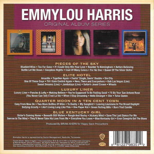 Emmylou Harris : Original Album Series (CD, Album, RE + CD, Album, RE + CD, Album, RE + CD)
