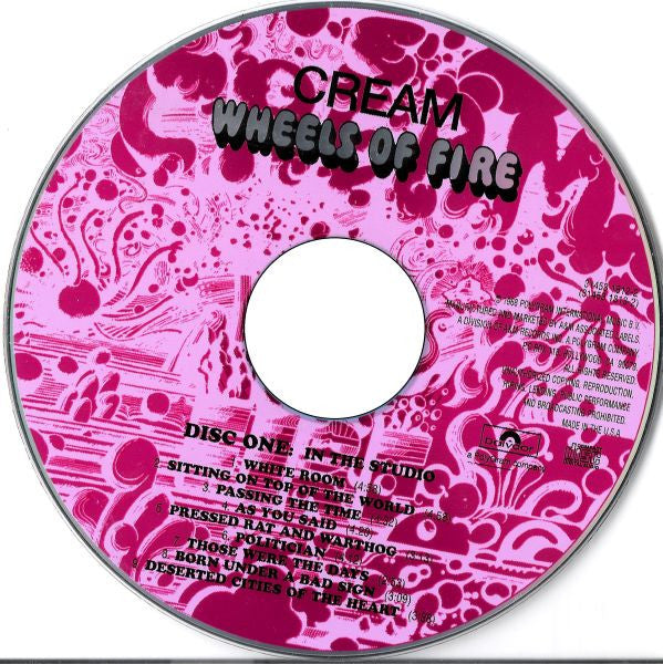 Cream (2) : Wheels Of Fire (2xCD, Album, RE, RM)