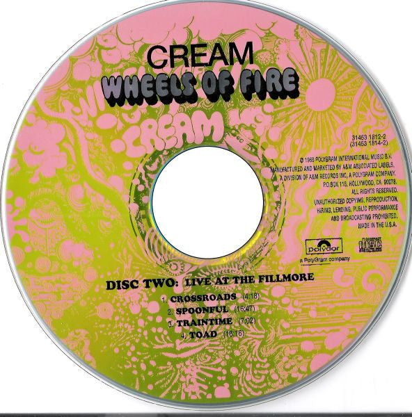 Cream (2) : Wheels Of Fire (2xCD, Album, RE, RM)