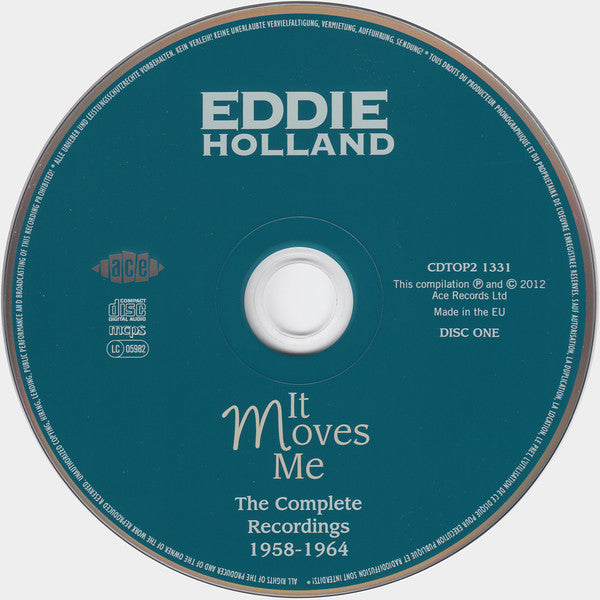 Eddie Holland* : It Moves Me - The Complete Recordings 1958-1964 (2xCD, Comp, Mono)