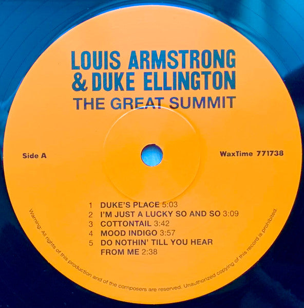Louis Armstrong & Duke Ellington : The Great Summit (LP, Album, 180)