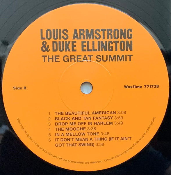 Louis Armstrong & Duke Ellington : The Great Summit (LP, Album, 180)