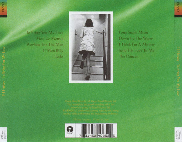 PJ Harvey : To Bring You My Love (CD, Album, PMD)