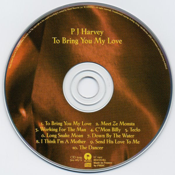 P J Harvey* : To Bring You My Love (CD, Album, PMD)