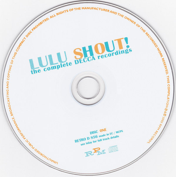 Lulu : Shout! The Complete Decca Recordings (2xCD, Comp)