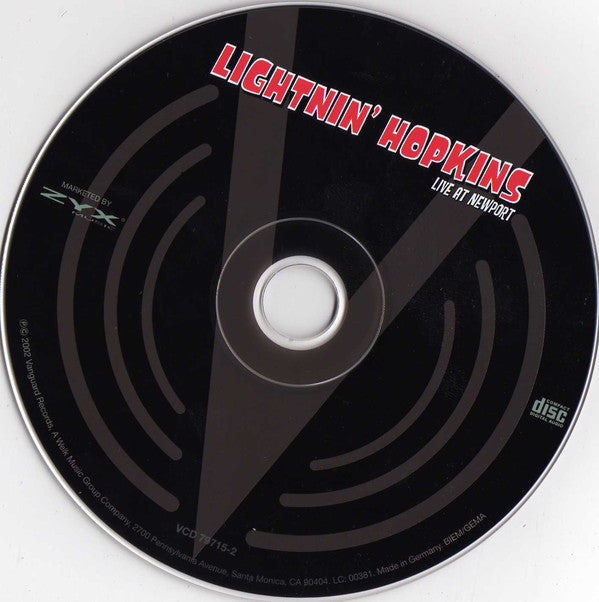Lightnin' Hopkins : Live At Newport (CD)