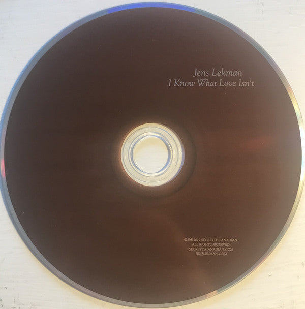 Jens Lekman : I Know What Love Isn't (CD, Album)