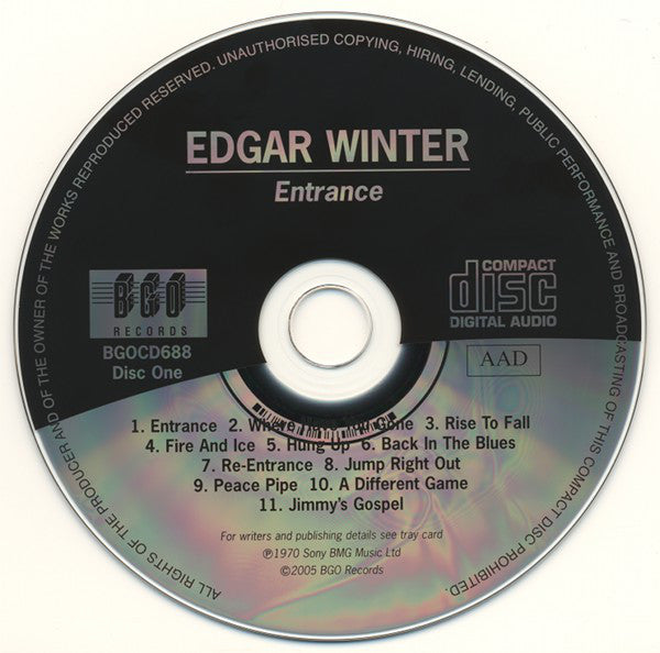 Edgar Winter : Entrance / Edgar Winter's White Trash (CD, Album + CD, Album + Comp, RE, RM)