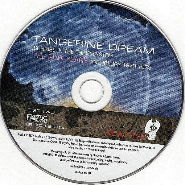 Tangerine Dream : Sunrise In The Third System: The Pink Years Anthology 1970-1973 (2xCD, Comp, RM)