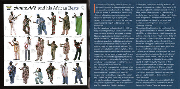 King Sunny Ade & His African Beats : Synchro System & Aura (CD, Comp)