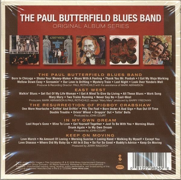 The Paul Butterfield Blues Band : Original Album Series (Box, Comp + CD, Album, RE + CD, Album, RE + CD, Al)