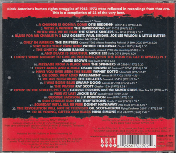 Various : Change Is Gonna Come: The Voice Of Black America 1963-1973 (CD, Comp)