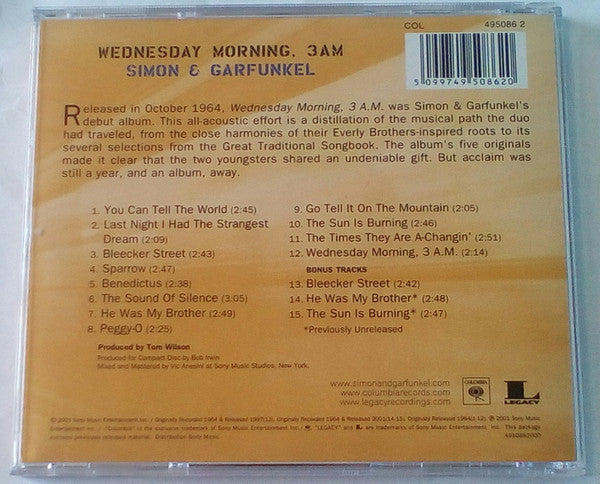 Simon & Garfunkel : Wednesday Morning, 3 A.M. (CD, Album, RE, RM)