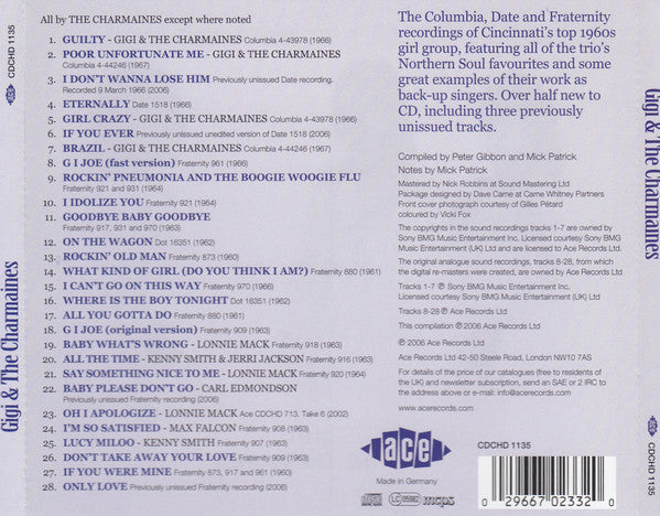 Gigi & The Charmaines : Gigi & The Charmaines (CD, Comp)