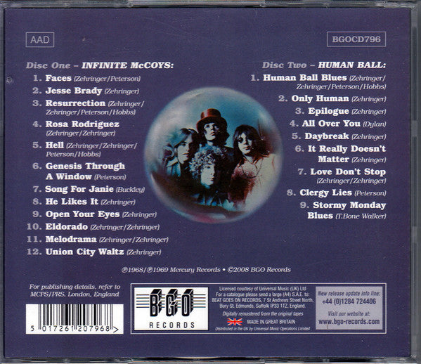 The McCoys : Infinite McCoys / Human Ball (CD, Album, RE + CD, Album, RE + Comp, RM)