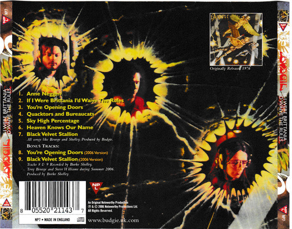 Budgie : If I Were Brittania I'd Waive The Rules (CD, Album, RE, RM)