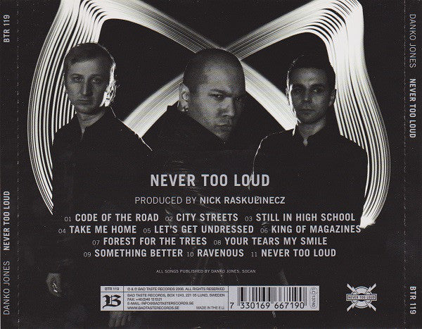 Danko Jones : Never Too Loud (CD, Album)