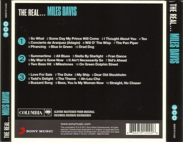 Miles Davis : The Real... Miles Davis (The Ultimate Miles Davis Collection) (3xCD, Comp)