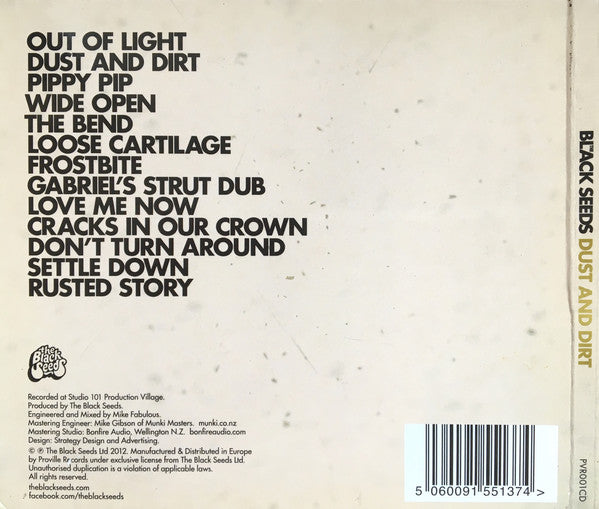 The Black Seeds : Dust And Dirt (CD, Album)