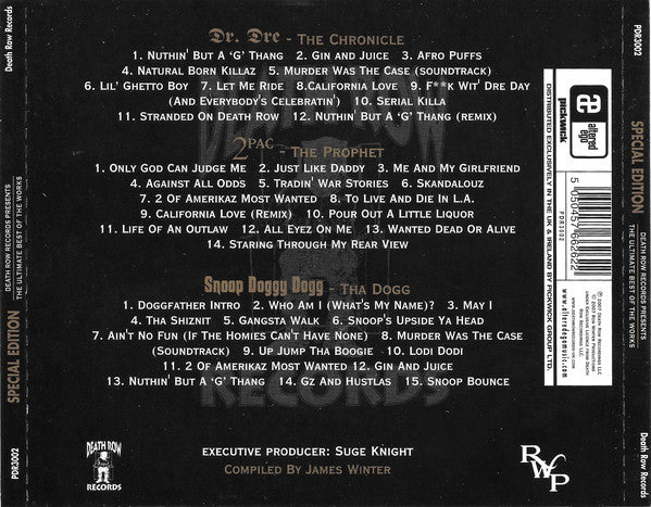 Various : Death Row Records Presents: The Ultimate Best Of The Works (3xCD, Comp, S/Edition)
