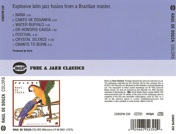 Raul De Souza : Colors (CD, Album, RE, RM)