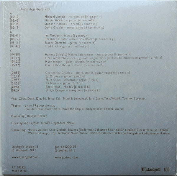 Boris D Hegenbart & 19 Artists : Instrumentarium (2xLP, Album)