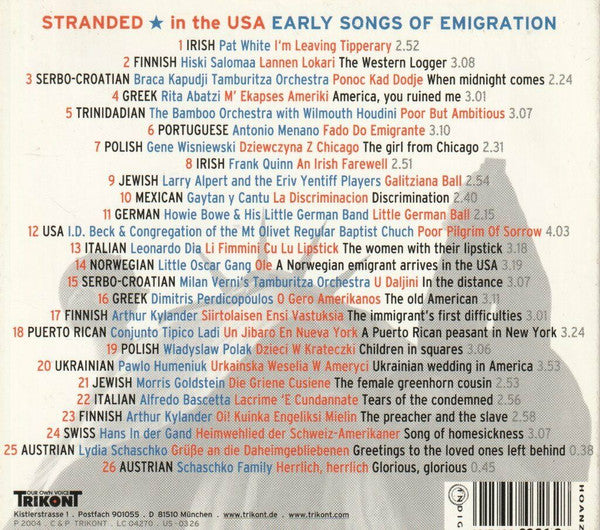 Various : Stranded In The USA: Early Songs Of Emigration (CD, Comp)