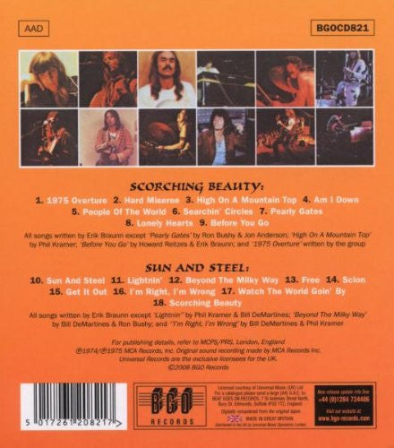 Iron Butterfly : Scorching Beauty / Sun And Steel (CD, Album, Comp, RE, RM, Sli)
