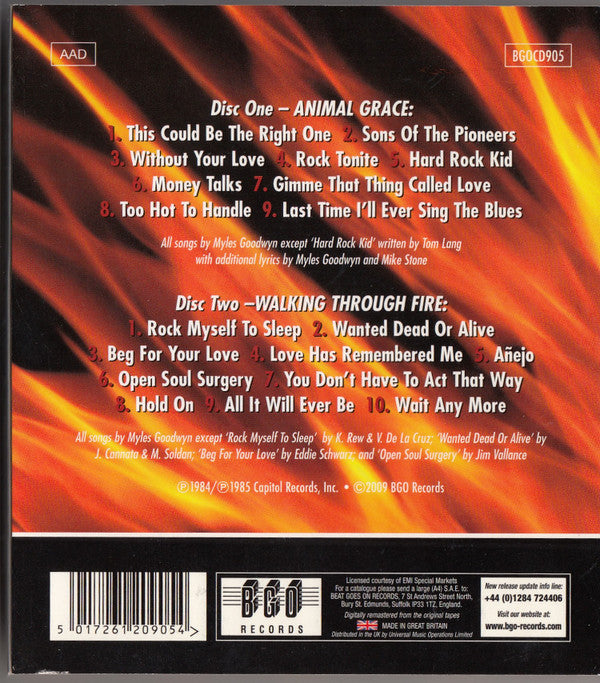 April Wine : Animal Grace / Walking Through Fire (CD, Album, RE, RM + CD, Album, RE, RM + Comp)