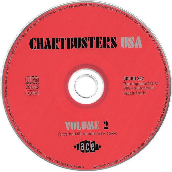 Various : Chartbusters USA Volume 2 (CD, Comp)