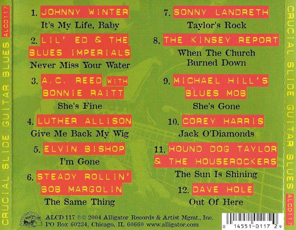 Various : Crucial Slide Guitar Blues (CD, Smplr)