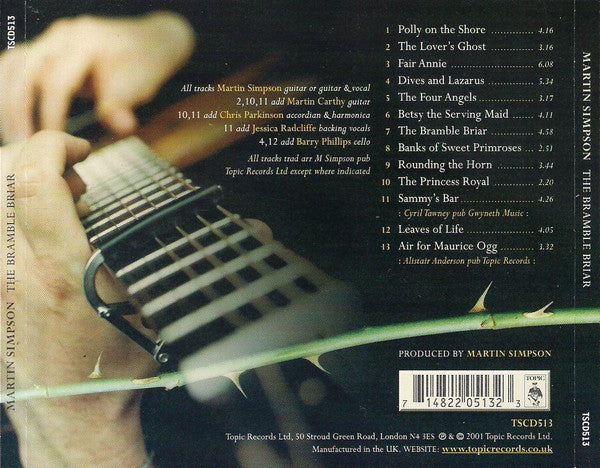 Martin Simpson : The Bramble Briar (CD, Album)
