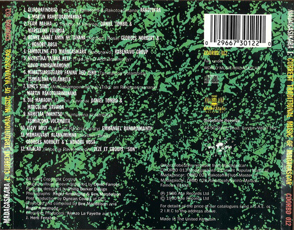Various : Madagasikara One (Current traditional Music Of Madagascar) (CD, Comp)