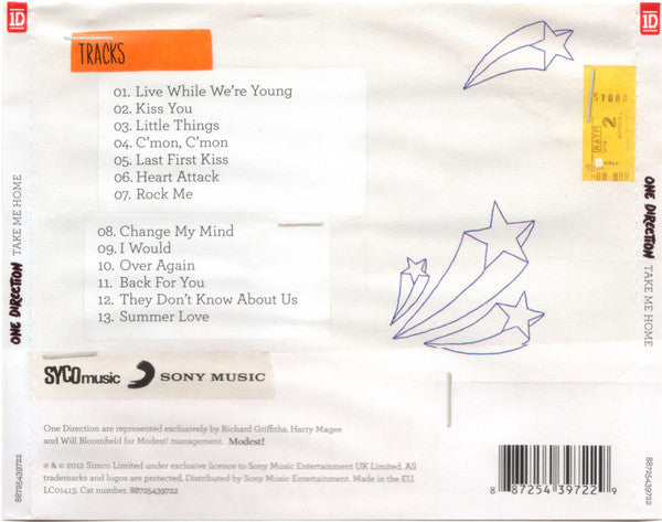 One Direction : Take Me Home (CD, Album)