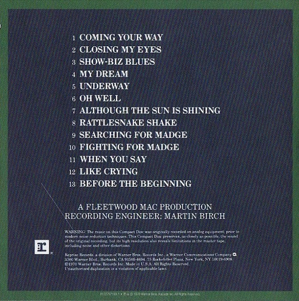 Fleetwood Mac : Original Album Series (Box, Comp, Car + CD, Album, RE, Min + CD, Album, R)