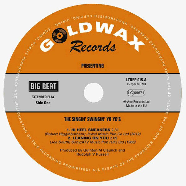 The Yo Yo's : Presenting The Singin' Swingin' Yo Yo's (7", EP, Mono, Ltd)