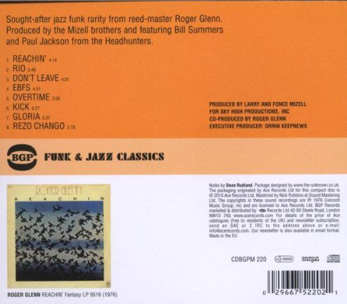 Roger Glenn : Reachin' (CD, Album, RE, RM)