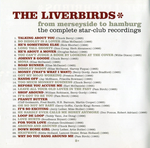 The Liverbirds : From Merseyside To Hamburg (The Complete Star-Club Recordings) (CD, Comp)