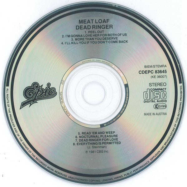 Meat Loaf : Dead Ringer (CD, Album, RE)