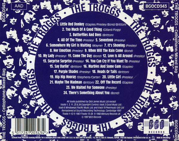 The Troggs : Cellophane / Mixed Bag (CD, Comp, Mono, RM)