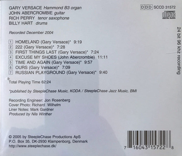 Gary Versace : Time And Again (CD, Album)