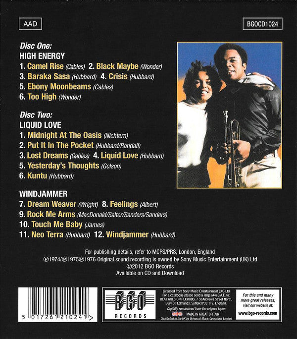 Freddie Hubbard : High Energy / Liquid Love / Windjammer (2xCD, Comp, RM)