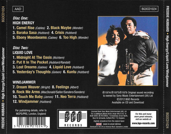 Freddie Hubbard : High Energy / Liquid Love / Windjammer (2xCD, Comp, RM)