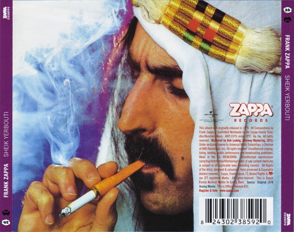Frank Zappa : Sheik Yerbouti (CD, Album, RE, RM)