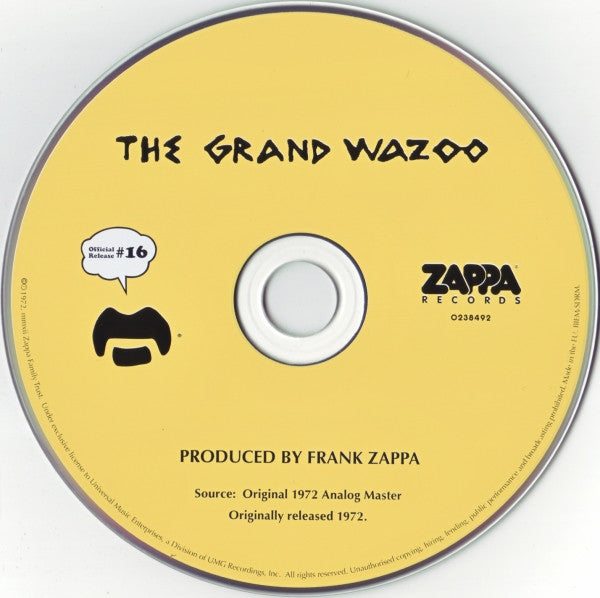 Frank Zappa : The Grand Wazoo (CD, Album, RE, RM)