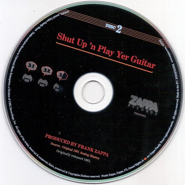 Frank Zappa : Shut Up 'N Play Yer Guitar (2xCD, Album, Comp, RE, RM)