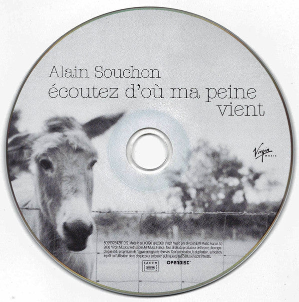 Alain Souchon : Écoutez D'Où Ma Peine Vient (CD, Album, Enh, Ope)