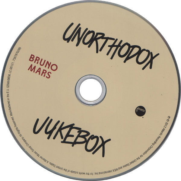 Bruno Mars : Unorthodox Jukebox (CD, Album, Arv)